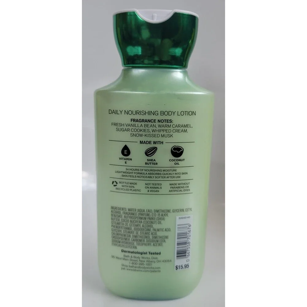 Bath and Body Works Vanilla Bean Noel nourishing body lotion
